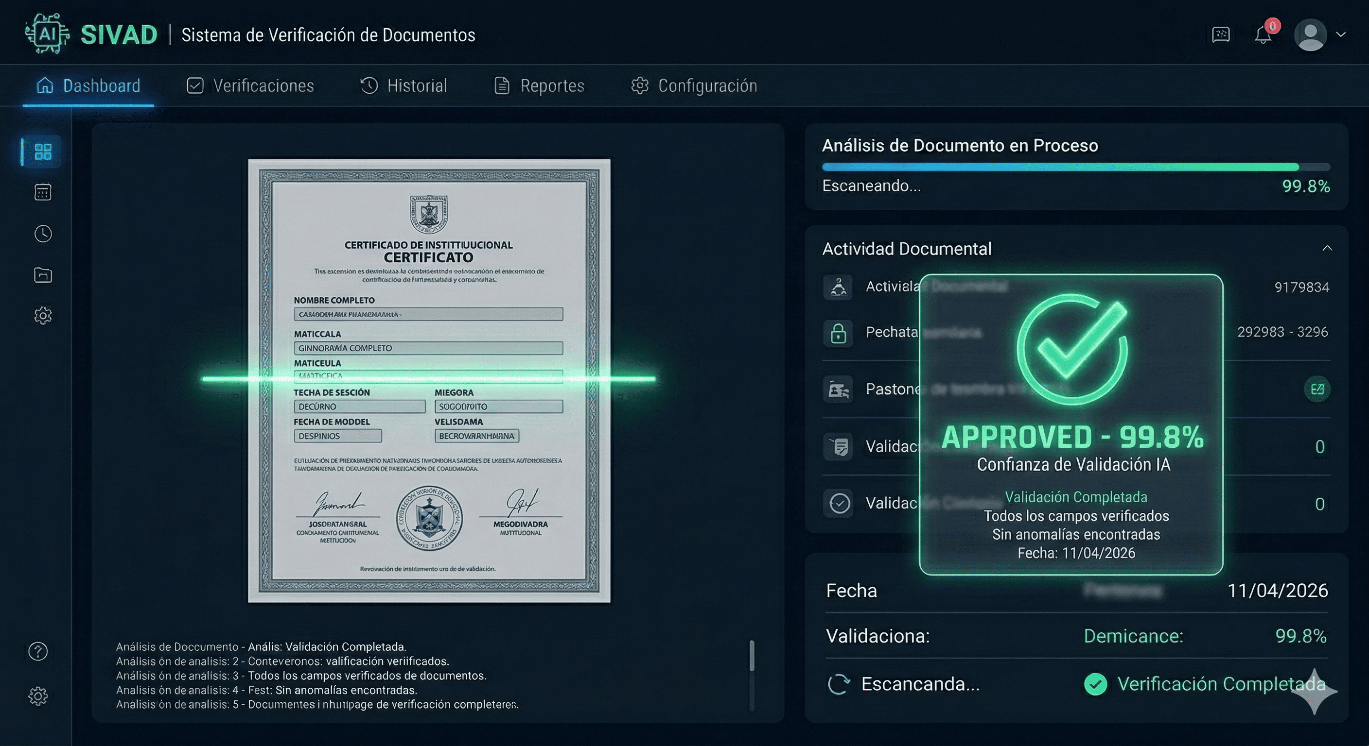 Sistema de Verificación de Documentos (SIVAD IA)